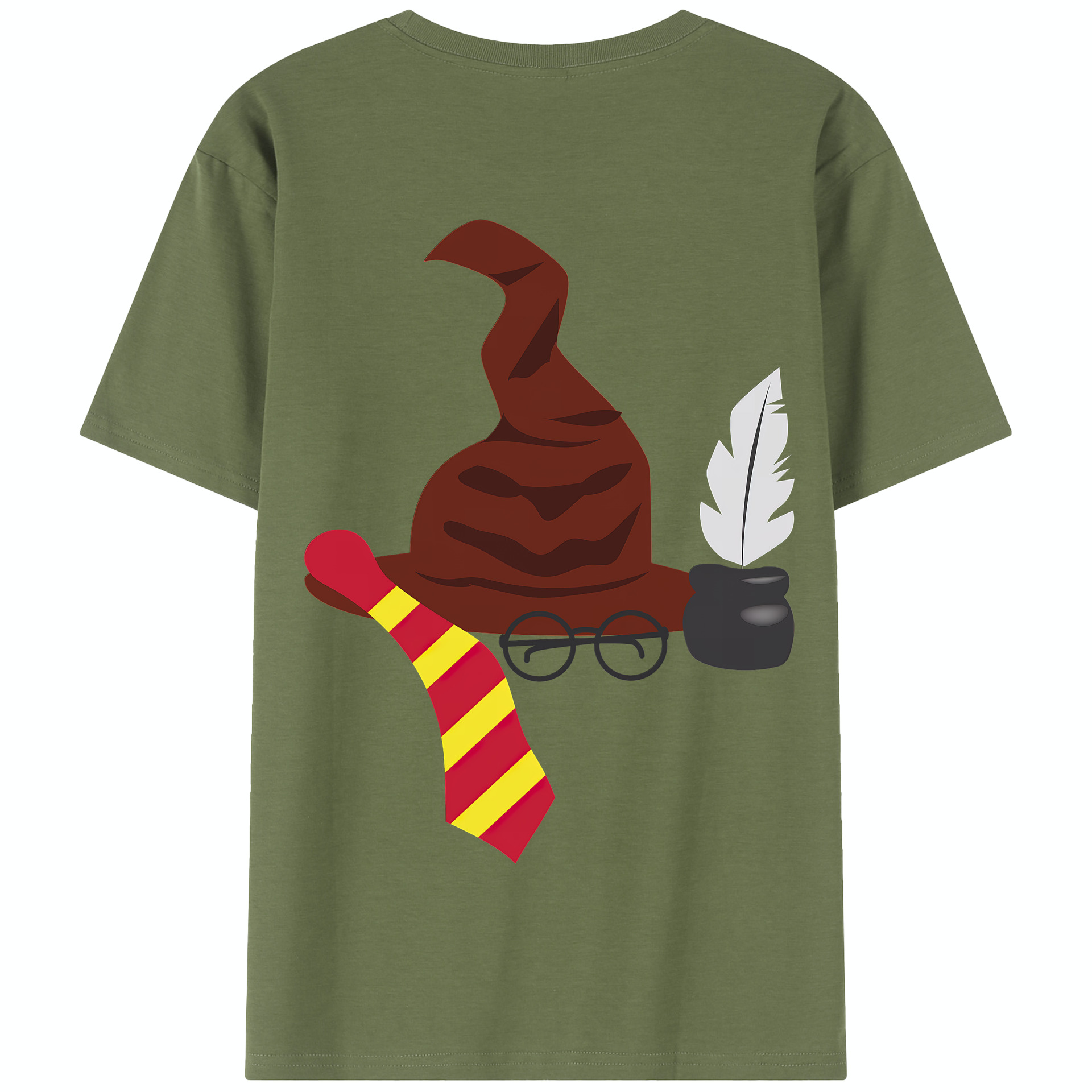 （画像用） Harry Potter ハリー・ポッターシリーズ 綿100％半袖Tシャツ（背面プリント）